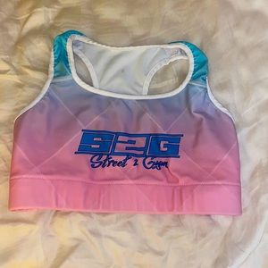 Cotton candy sports bra